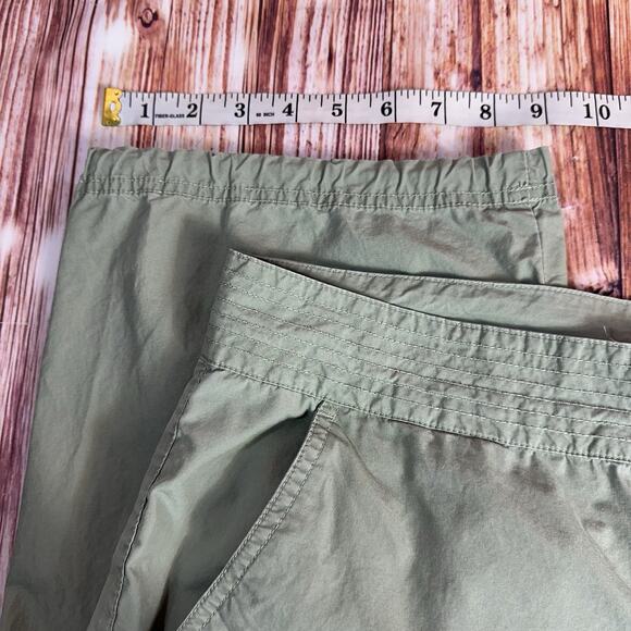 Old Navy Y2K Sz 14 Green Parachute Crop Jogger Pants Gorpcore Utilty Cargo 36x25 - Picture 5 of 9